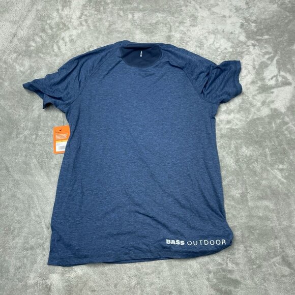 Bass Outdoor Blue Short Sleeve T-Shirt S NWT 6261 - Picture 1 of 8